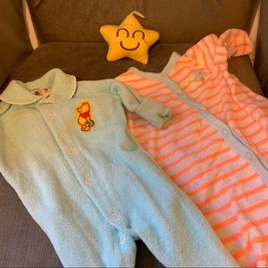 Vintage Winnie the Pooh footie pajamas & carter PJ